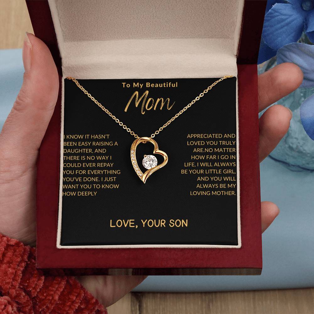 beautiful mom son