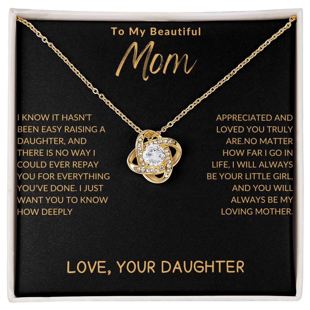 beautiful mom daughter